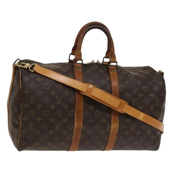 LOUIS VUITTON Monogram Keepall Bandouliere 45 Boston Bag M41418 - Picture 1 of 16